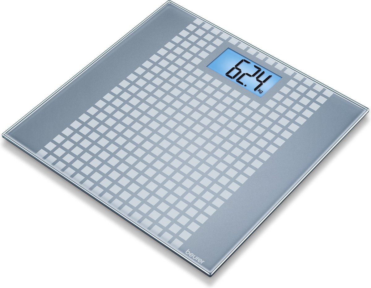 Beurer GS206 - Personenweegschaal - 150kg - Squares/Grijs