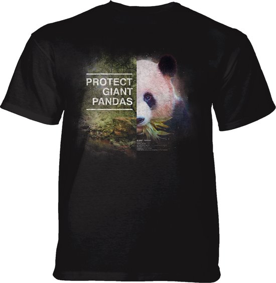 T-shirt Protect Panda Giant Noir M