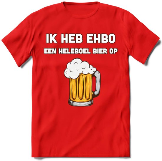 Ik Heb EHBO T-Shirt | Bier Kleding | Feest | Drank | Grappig Verjaardag Cadeau | - Rood