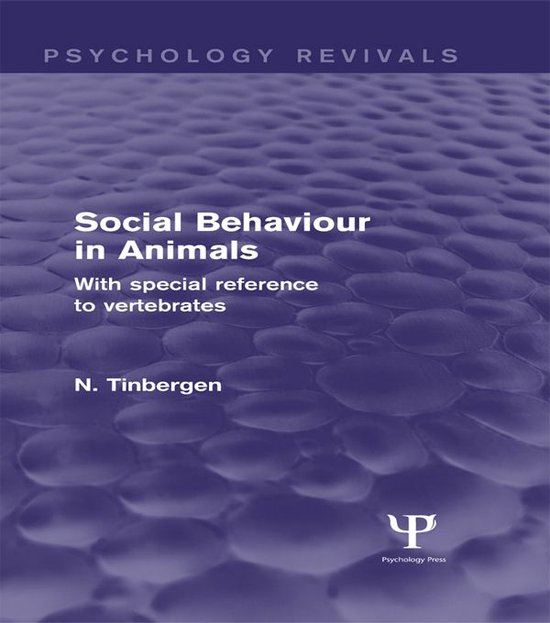 Social Behaviour in Animals (Psychology Revivals) - cover
