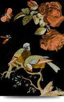Maison de France - Canvas Vogels en bloemen - canvas - 100 x 150 cm