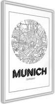 Poster - City Map: Munich (Round)