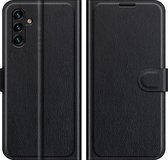 Cazy Samsung Galaxy A13 Hoesje - Portemonnee Book Case - TPU Kunstleer - Zwart