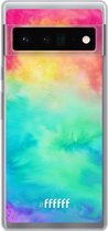 6F hoesje - geschikt voor Google Pixel 6 Pro -  Transparant TPU Case - Rainbow Tie Dye #ffffff