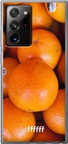 6F hoesje - geschikt voor Samsung Galaxy Note 20 Ultra -  Transparant TPU Case - Sinaasappel #ffffff
