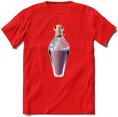 Valentijn love potion T-Shirt | Grappig Valentijnsdag Cadeautje voor Hem en Haar | Dames - Heren - Unisex | Kleding Cadeau | - Rood - M