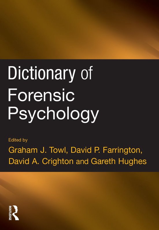 Dictionary of Forensic Psychology - cover