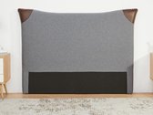 Hoofdeinde bed ALESSIO - Met kunstleren panelen - Grijs - 140 cm