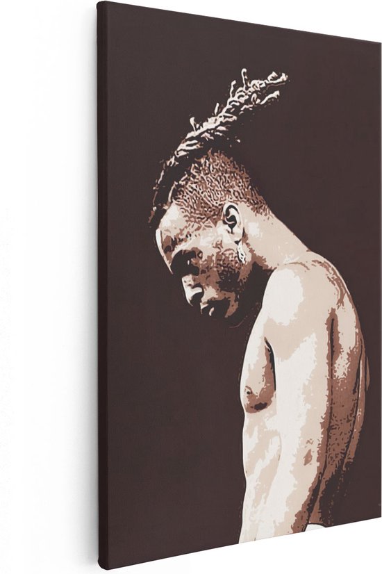 Artaza Canvas Schilderij XXXTentacion  - 20x30 - Klein - Foto Op Canvas - Canvas Print