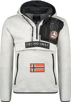 Hoodie Met Rits Heren Grijs Geographical Norway Feretico - S