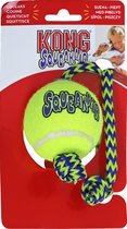 Kong hond Squeakair tennisbal met piep en touw, medium - 6,5 x 6,5 x 51,5cm