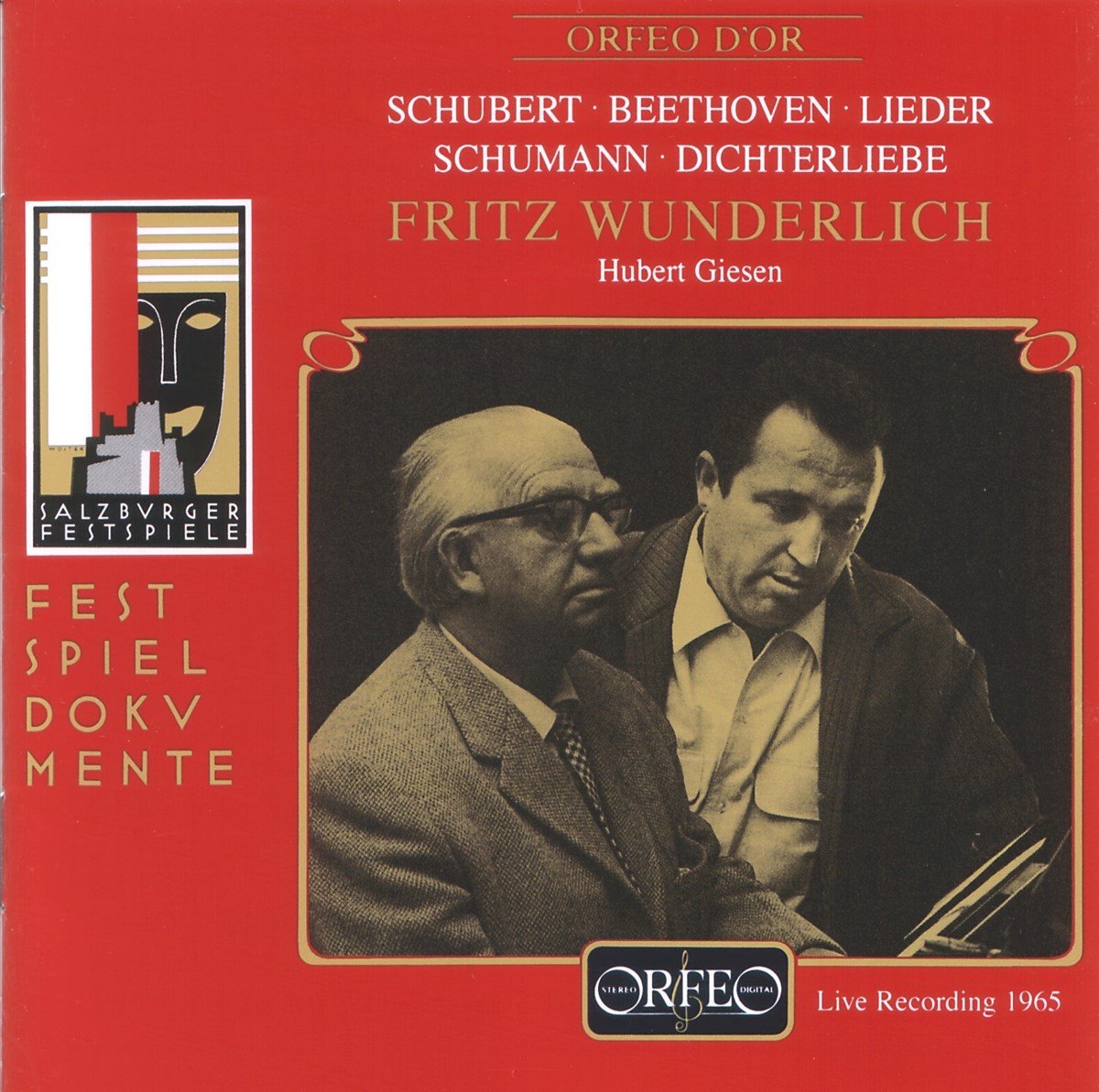 Fritz Wunderlich, Hubert Giesen - Dichterliebe, Lieder (Live Recording 1965) (CD)