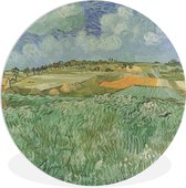 WallCircle - Wandcirkel ⌀ 120 - Vlakbij Auvers - Schilderij van Vincent van Gogh - Ronde schilderijen woonkamer - Wandbord rond - Muurdecoratie cirkel - Kamer decoratie binnen - Wanddecoratie muurcirkel - Woonaccessoires XXL