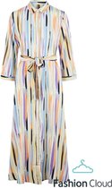 PIECES  pcjosi 3/4 midi dress MULTICOLOR S