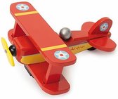 Le Toy Van Speelset Vliegtuig Rood - Hout