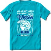 Val Me Niet Lastig Tijdens Het Vissen T-Shirt | Blauw | Grappig Verjaardag Vis Hobby Cadeau Shirt | Dames - Heren - Unisex | Tshirt Hengelsport Kleding Kado - Blauw - XXL