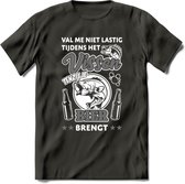 Val Me Niet Lastig Tijdens Het Vissen T-Shirt | Grijs | Grappig Verjaardag Vis Hobby Cadeau Shirt | Dames - Heren - Unisex | Tshirt Hengelsport Kleding Kado - Donker Grijs - M