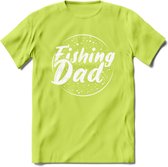 Fishing Dad - Vissen T-Shirt | Grappig Verjaardag Vis Hobby Cadeau Shirt | Dames - Heren - Unisex | Tshirt Hengelsport Kleding Kado - Groen - 3XL