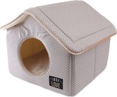 Martin sellier hondenmand kattenmand huis just love taupe (43X43X40 CM)