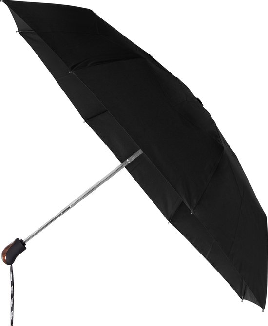 MiniMAX opvouwbare paraplu – 100 cm – zwart/bruin