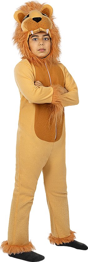 FUNIDELIA Leeuwen kostuum voor meisjes en jongens Dieren - jaar cm) - Bruin