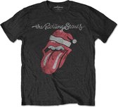 The Rolling Stones - Santa Lick Heren T-shirt - S - Zwart