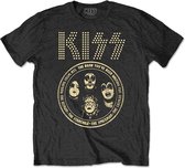 Kiss - Band Circle Heren T-shirt - S - Zwart