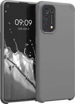 kwmobile telefoonhoesje voor Oppo Find X3 Lite - Hoesje met siliconen coating - Smartphone case in steengrijs