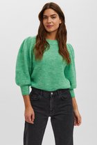 Vero Moda Trui Vmvigga 3/4 Rib Blouse Ga Boo 10256419 Holly Green/w. Dames Maat - M