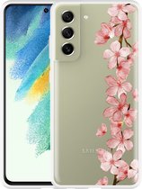 Hoesje Geschikt voor Samsung Galaxy S21 FE Flower Branch