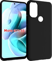 Hoesje Motorola Moto G71 5G - Zwart Siliconen Case