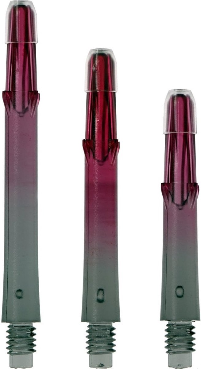 L-Style L-Shaft Gradient N9 Locked Straight Black & Pink - Dart Shafts Short 190