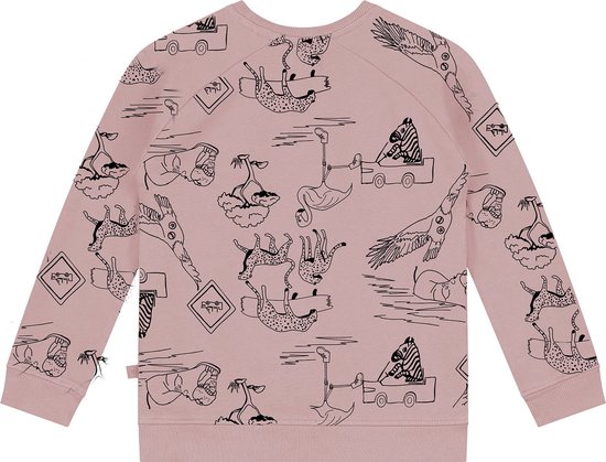 Smitten Organic - Safari all over print roos Sweater