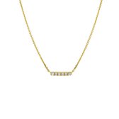 Collier Diamant 0.07ct H P1 41-43-45cm