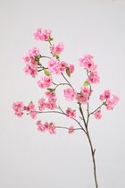 Kunstbloem - Cherryblossom - topkwaliteit decoratie - 2 stuks - zijden bloem - rood - 127 cm hoog