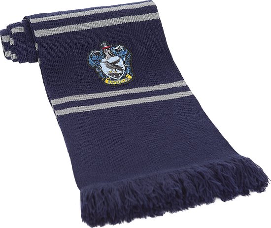 FUNIDELIA Harry Potter Ravenklauw-sjaal voor volwassenen - Blauw
