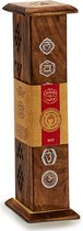 Acorde Wierookhouder Root 8 X 8 X 31 Cm Hout Rood 11-delig
