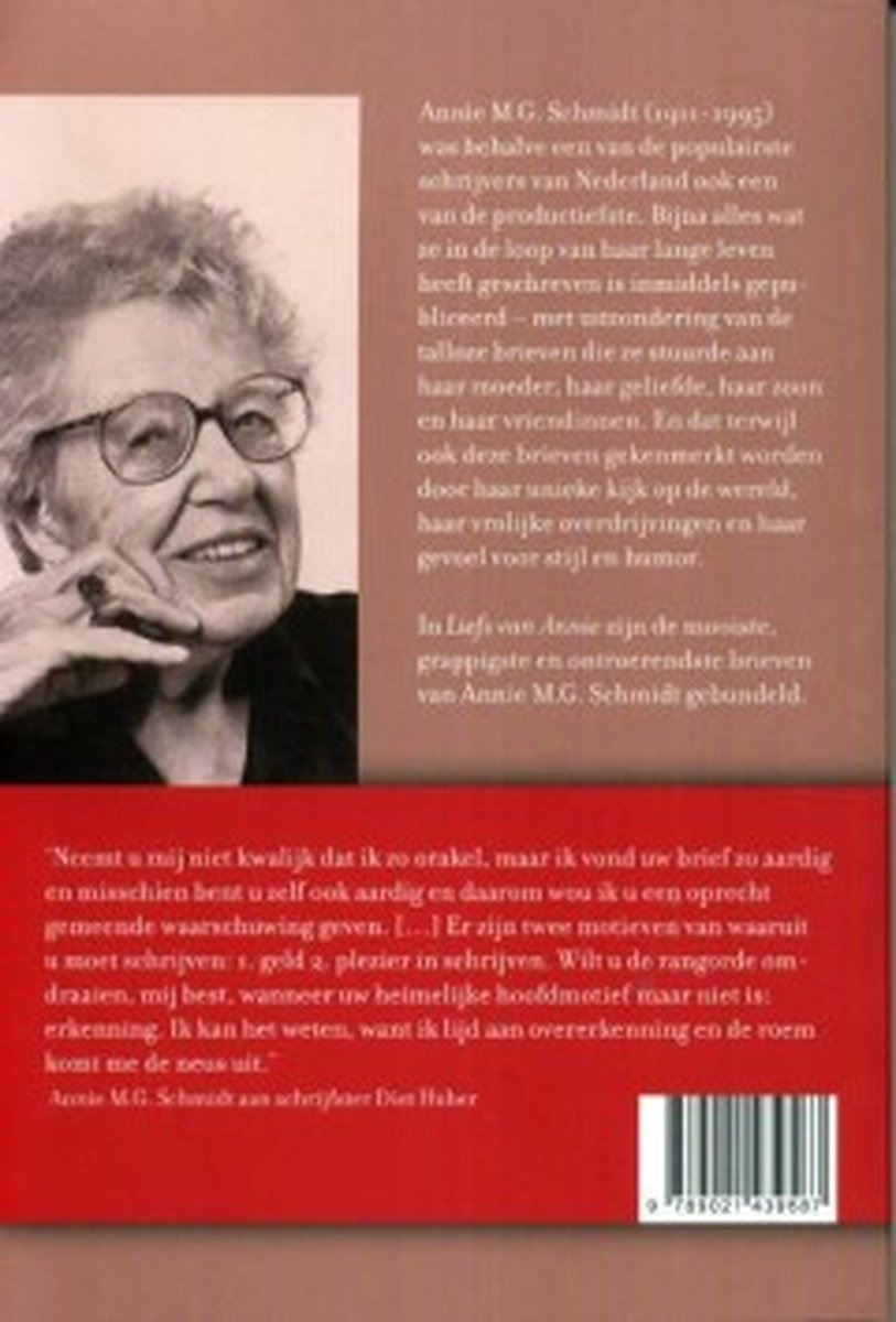 Liefs van Annie - back cover