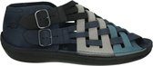 Loints of Holland 55206 CAPELLE - Volwassenen Platte sandalen - Kleur: Blauw - Maat: 42