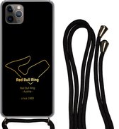 Hoesje met koord Geschikt voor iPhone 11 Pro Max - Red Bull Ring - Oostenrijk - Circuit - Siliconen - Crossbody - Backcover met Koord - Telefoonhoesje met koord - Hoesje met touw - Cadeau voor man