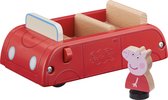 Peppa Pig Rode houten auto met 1 figuurtje