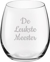 Gegraveerde Drinkglas 39cl De Leukste Meester