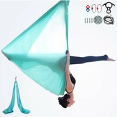 Yoga Hangmat-Luchtzijde-Anti-Zwaartekracht Fitness-Polyester Zijde-2.8X10M-Cyaan