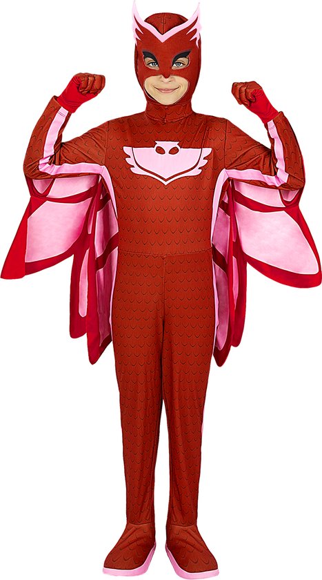 FUNIDELIA Deluxe Owlette PJ Masks kostuum - 3-4 jaar (98-110 cm)