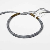 Wristin - Tibetaanse armband uiteinden grijs/multi
