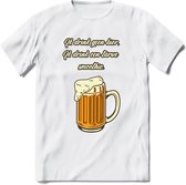 Ik Drink Geen Bier, Ik Drink Een Tarwe Smoothie T-Shirt | Bier Kleding | Feest | Drank | Grappig Verjaardag Cadeau | - Wit - M