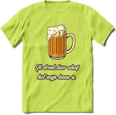 Ik Drink Bier Alsof Het Mijn Baan IsT-Shirt | Bier Kleding | Feest | Drank | Grappig Verjaardag Cadeau | - Groen - M