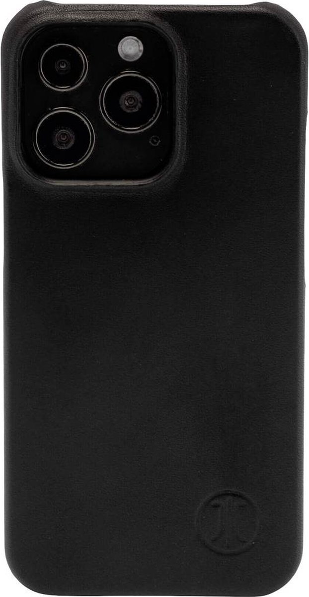 JT Berlin Kreuzberg echtlederen Back Backcover Apple iPhone 13 Pro Max Zwart