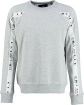 G-Star zachte grijze raglan taping relaxed fit heren sweater - Maat M