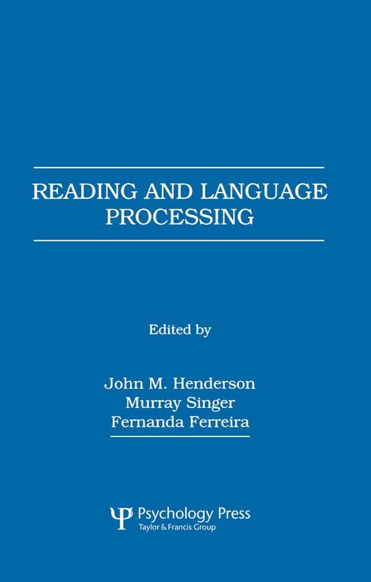 Reading and Language Processing - cover